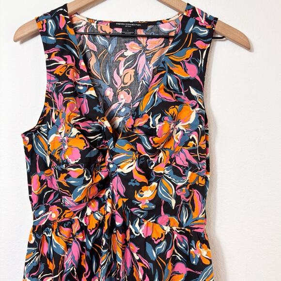 FRENCH CONNECTION WOMEN'S MAXI FRONT TWIST DRESS MULTICOLOR SIZE LARGE NWT - Picture 9 of 10